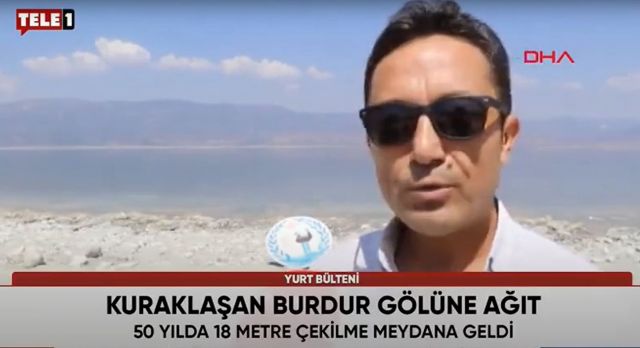 Dernek başkanımız Refik KAYA'nın TELE 1 TV'ye Burdur Gölü Kurumasın röportajından görüntüler.